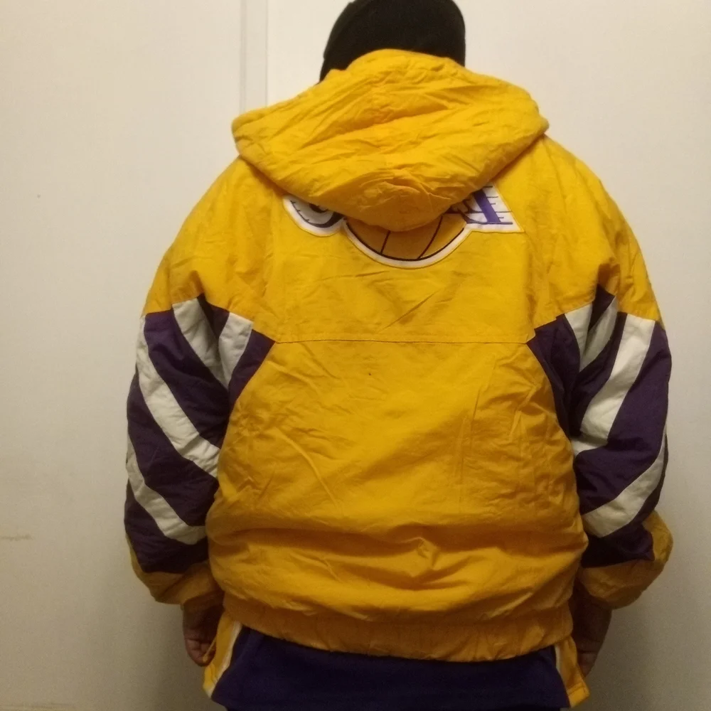 Mitchell & Ness Yellow and Purple Lakers Windbreaker - Picture 2 of 2